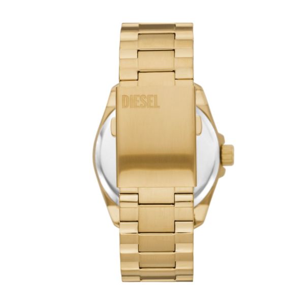Diesel MS9 Three - Hand Date, Gold - Tone Stainless Steel Men's Watch and Necklace Set | DZ2163SET | TIME Watches