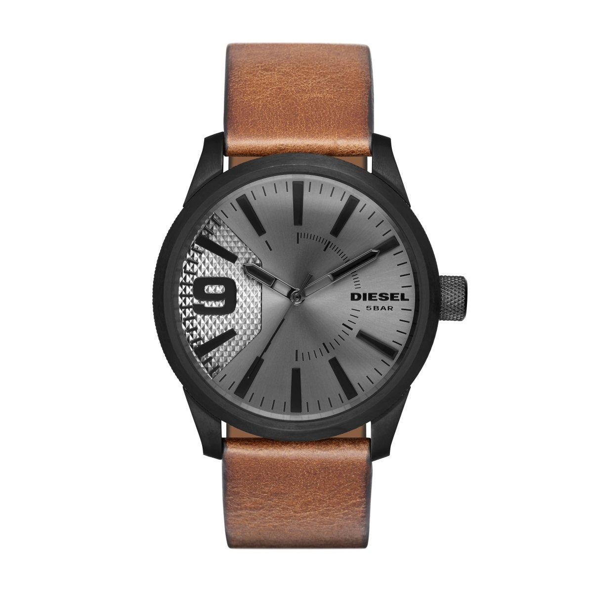 Diesel Rasp Brown Leather Men's Watch | - DZ1764 | TIME Watches