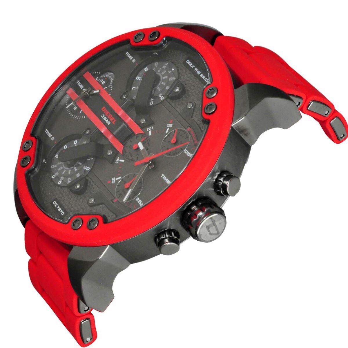 Diesel Red / Gunmetal Mr. Daddy 2.0 Men's Chrono Watch - DZ7370 | Time Watch Specialists