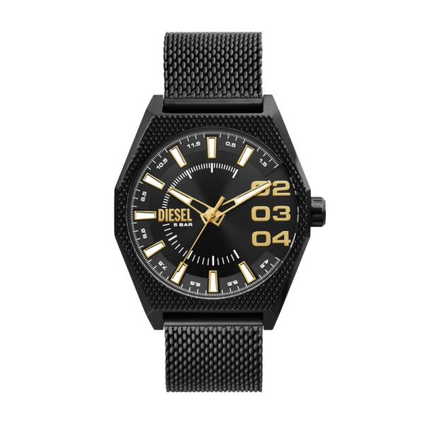 Diesel Scraper Three - Hand, Black Stainless Steel Men's Watch | DZ2194 | TIME Watches