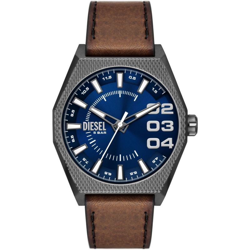 Diesel Scraper Three - Hand, Gunmetal Stainless Steel Men's Watch | DZ2189 | TIME Watches