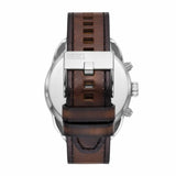 Diesel Spiked Chronograph Brown Leather Watch - DZ4606 | Time Watch Specialists