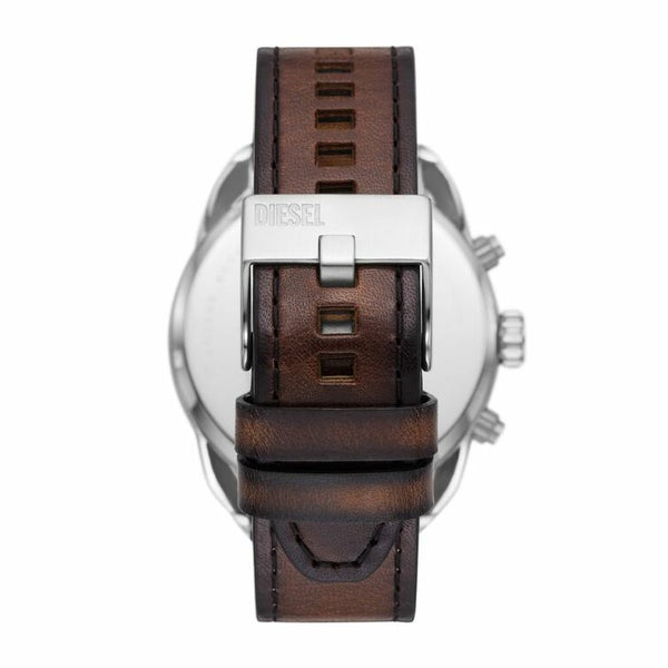 Diesel Spiked Chronograph Brown Leather Watch | DZ4606