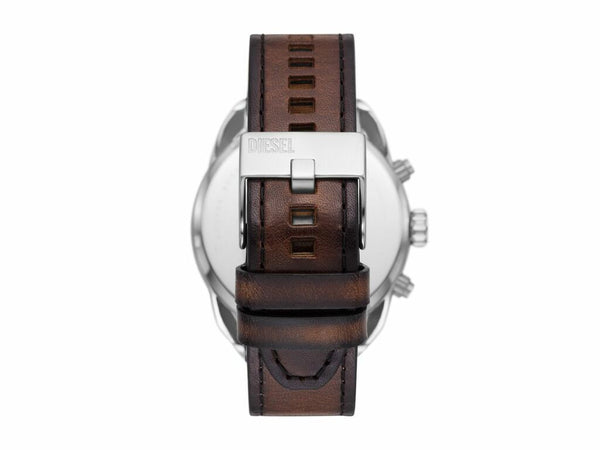 Diesel Spiked Chronograph Brown Leather Watch | DZ4606