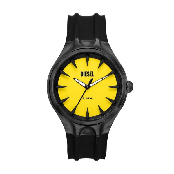 Diesel Streamline Three-Hand Black Silicone Men's Watch | DZ2201 | Time Watch Specialists
