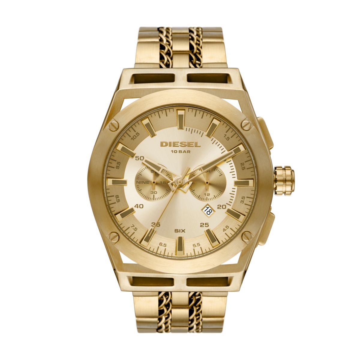 Diesel Timeframe Chronograph Gold - Tone Stainless Steel Men's Watch | DZ4580 | TIME Watches
