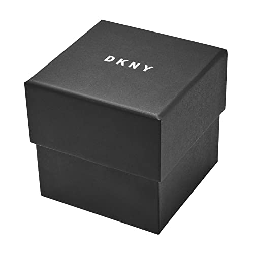 DKNY Parsons Silver Dial and Black Leather 28mm Women's Watch | NY6610 | TIME Watches