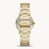 DKNY Soho D Three-Hand Gold-Tone Stainless Steel Women's Watch | NY6651 | Time Watch Specialists