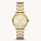 DKNY Soho D Three-Hand Gold-Tone Stainless Steel Women's Watch | NY6651 | Time Watch Specialists