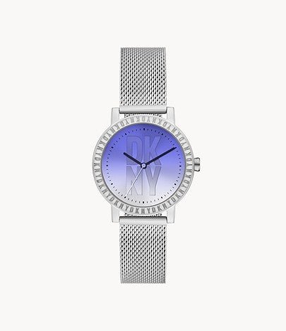 DKNY Soho D Three-Hand Stainless Steel Mesh Woman's Watch | NY6652 | Time Watch Specialists