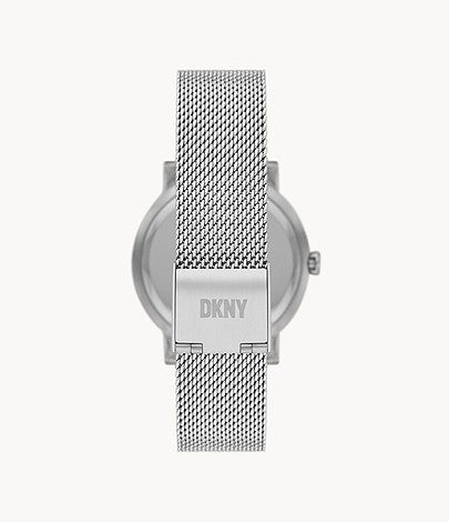 DKNY Soho D Three-Hand Stainless Steel Mesh Woman's Watch | NY6652 | Time Watch Specialists