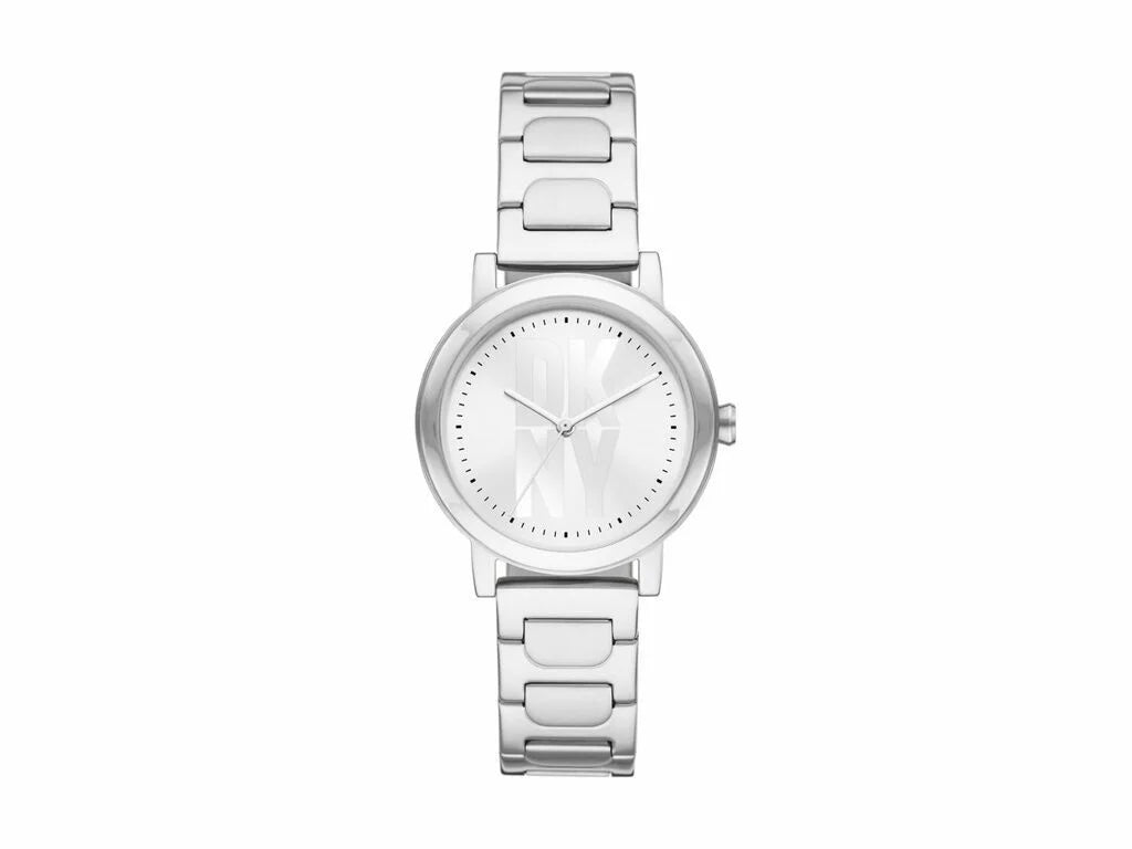 DKNY Soho White Dial and White Steel Bracelet 34mm Women's Watch | NY6620 | TIME Watches