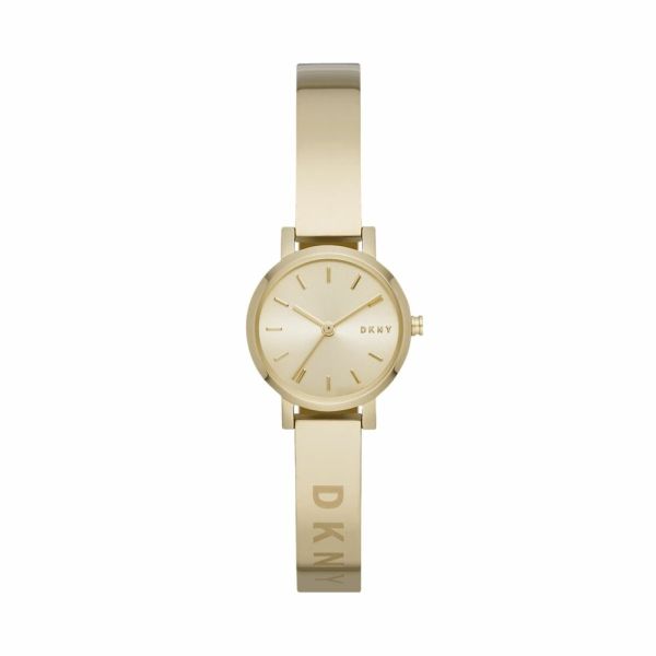 DKNY Soho Gold Dial and Gold Steel Bracelet 24mm Women's Watch | NY2307 | TIME Watches