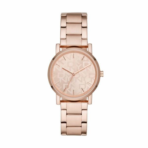 DKNY Soho Rose Gold Round Stainless Steel Women's Watch | NY2854 | Time Watch Specialists