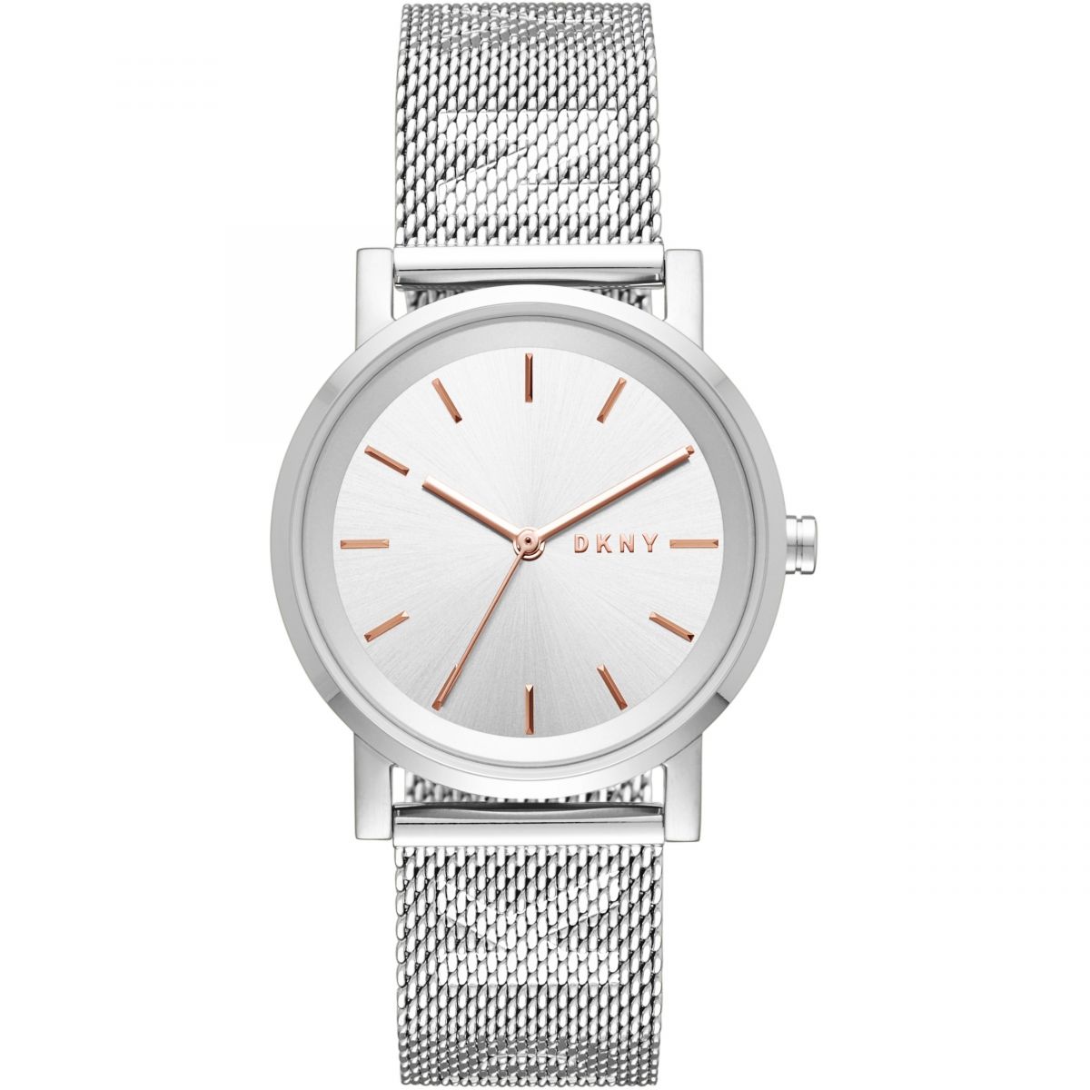 DKNY Soho Silver Dial and Silver Steel Bracelet 34mm Women's Watch | NY2620 | TIME Watches