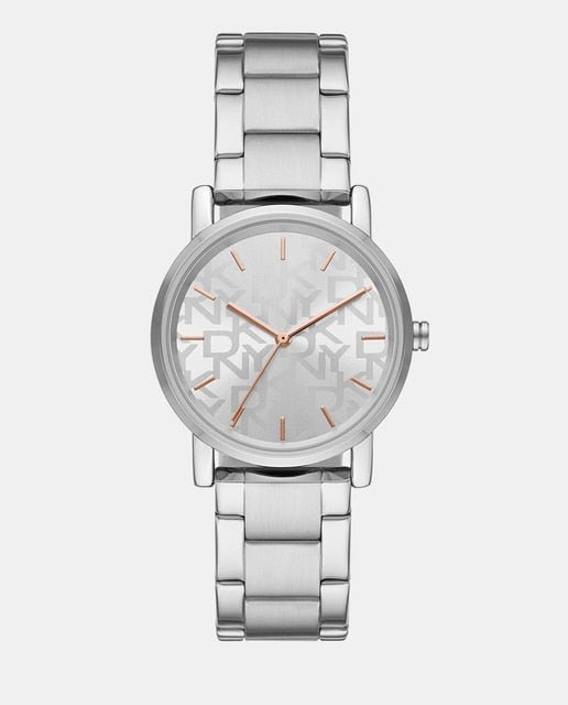 DKNY Soho Silver Dial and Silver Steel Bracelet 34mm Women's Watch | NY2968 | TIME Watches