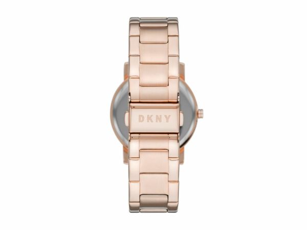 DKNY Soho Rose Gold Dial and Rose Gold Steel Bracelet 34mm Women's Watch | NY2958 | TIME Watches