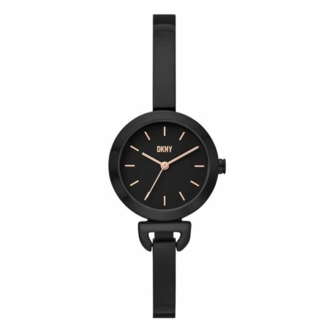 DKNY Uptown Black Dial and Black Steel Bracelet 28mm Women's Watch | NY6634 | TIME Watches