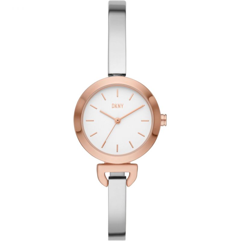 DKNY Uptown Rose Gold Dial and Rose Gold Steel Bracelet 28mm Women's Watch | NY6633 | TIME Watches