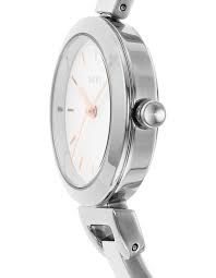 DKNY Uptown Silver Dial and White Steel Bracelet 28mm Women's Watch | NY2991 | TIME Watches