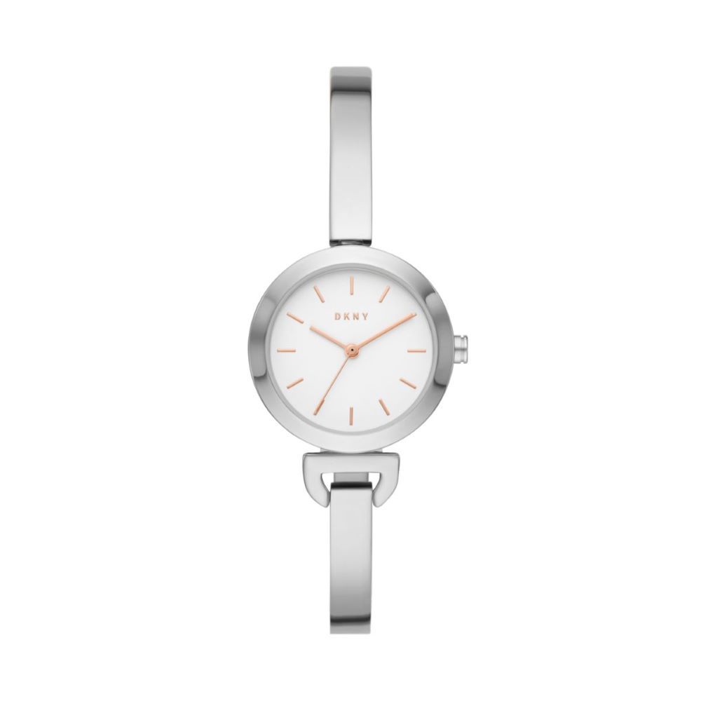 DKNY Uptown Silver Dial and White Steel Bracelet 28mm Women's Watch | NY2991 | TIME Watches