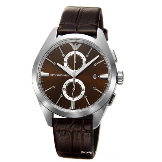 Buy Emporio Armani Brown Dial And Leather Strap Men\'s Watch | AR11482 |  Time Watch Specialists