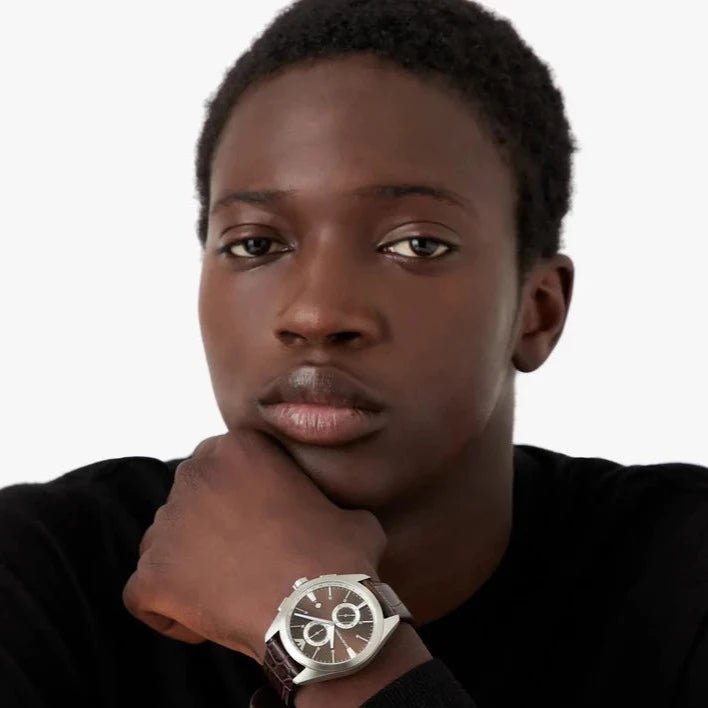 Emporio Armani Brown Dial And Leather Strap Men's Watch | AR11482 | Time Watch Specialists