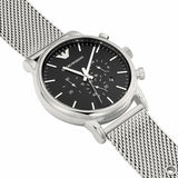 Emporio Armani Chronograph Mesh Steel Strap Mens Watch | AR1808 | Time Watch Specialists