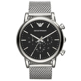 Emporio Armani Chronograph Mesh Steel Strap Mens Watch | AR1808 | Time Watch Specialists