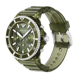 Emporio Armani Chronograph Olive Polyurethane Men's Watch | AR11534 | Time Watch Specialists
