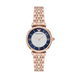 Emporio Armani Gianni T-Bar Rose Gold-Tone Stainless Steel Women's Watch - AR11423 | Time Watch Specialists