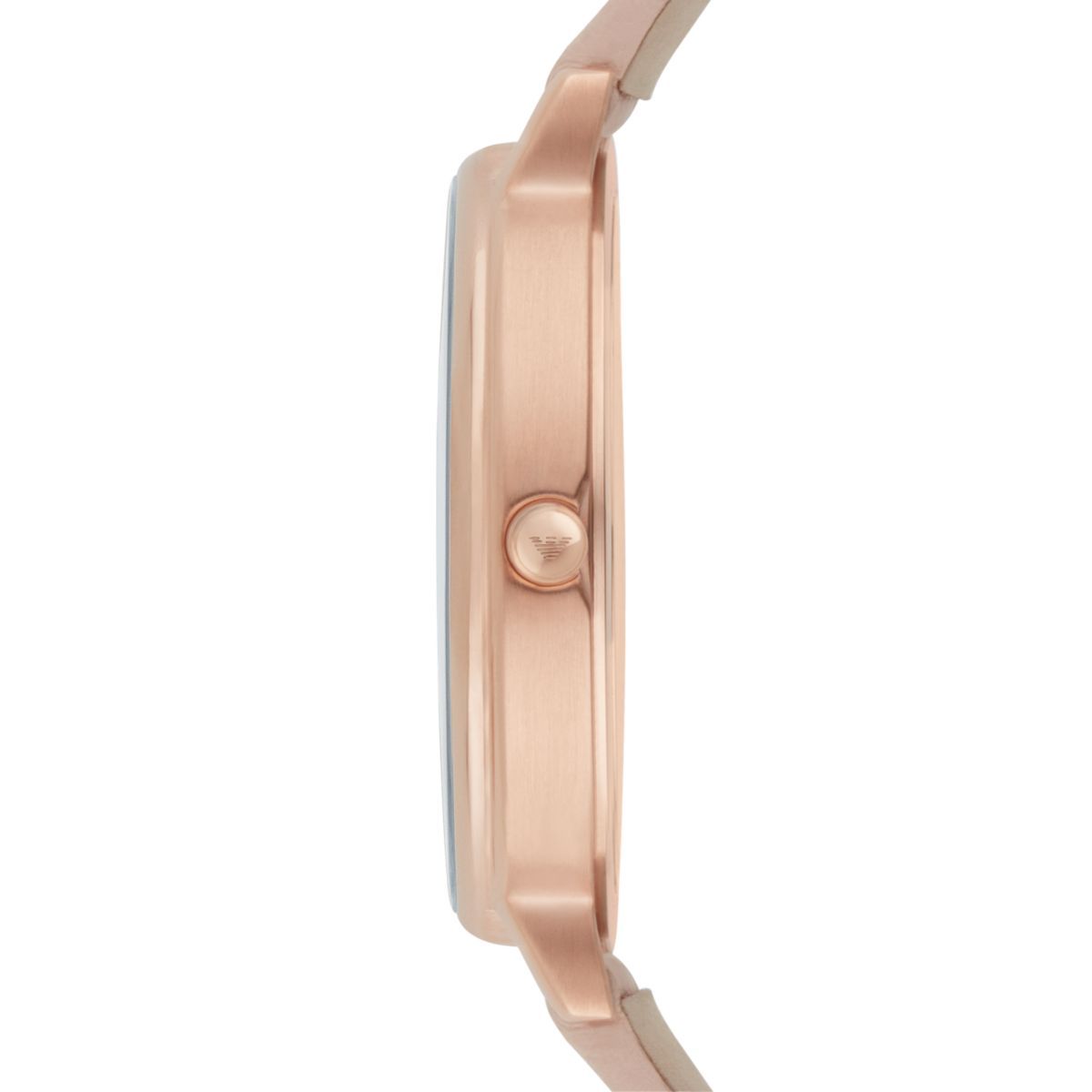Emporio Armani Kappa Rose Gold Round Leather Women's Watch - AR2510 | Time Watch Specialists