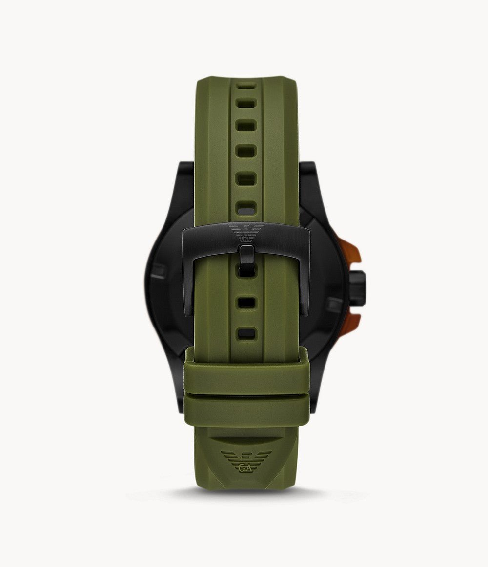 Emporio Armani Three-Hand Date Polyurethane Men's Watch | AR11540 | Time Watch Specialists