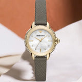 Emporio Armani Three-Hand Taupe Leather Women's Watch | AR11526 | Time Watch Specialists
