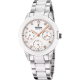 Festina Ceramic White Stainless Steel Woman's Watch | F20497/1 | Time Watch Specialists