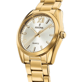 Festina Champagne Stainless Steel Woman's Watch | F20640/1 | Time Watch Specialists