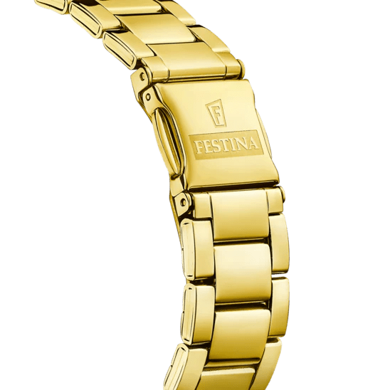 Festina Champagne Stainless Steel Woman's Watch | F20640/1 | Time Watch Specialists