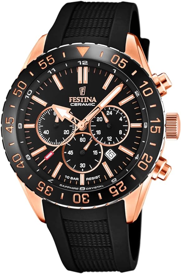 Festina chronograph black outlet