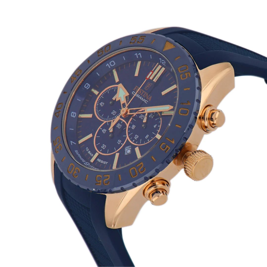 Buy Festina Chronograph Ceramic Watch Men\'s Watch F20516/1 Time | Bezel Specialists 