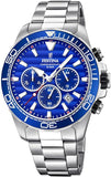 Festina Chronograph Stainless Steel Blue Dial Men's Watch | F20361/2 | Time Watch Specialists