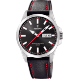 Festina Classic Black Leather Men's Watch | F20358/4 | Time Watch Specialists