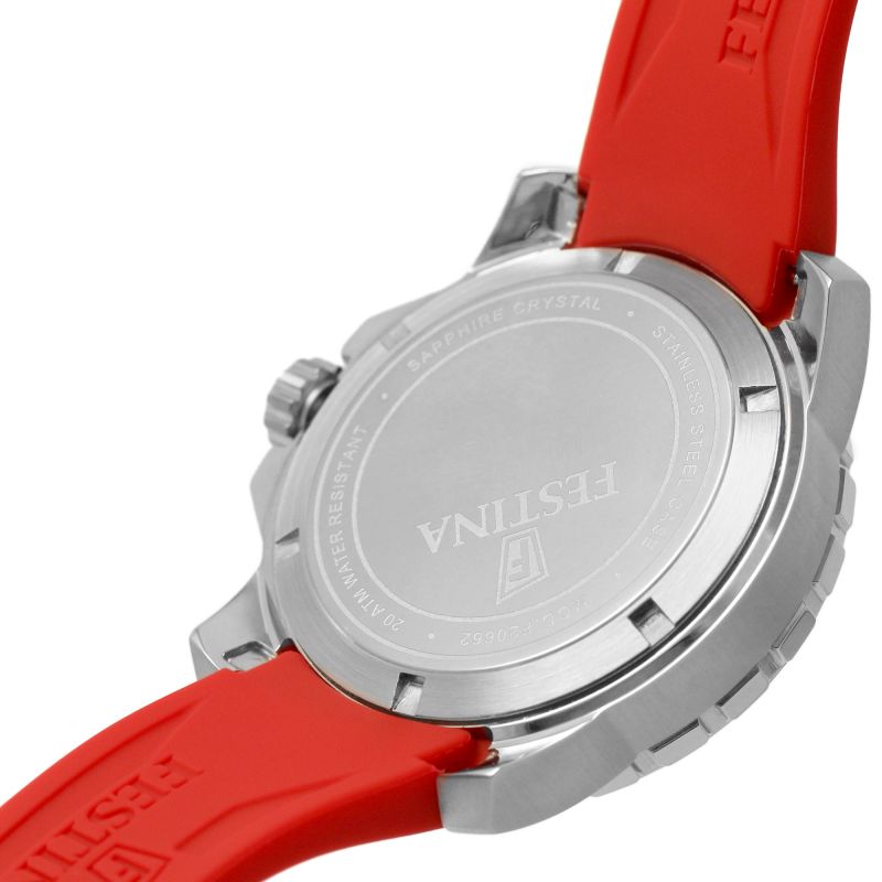Festina Divers Silicone Strap 200M Water Resistant Men's Watch | F20662/1 | Time Watch Specialists
