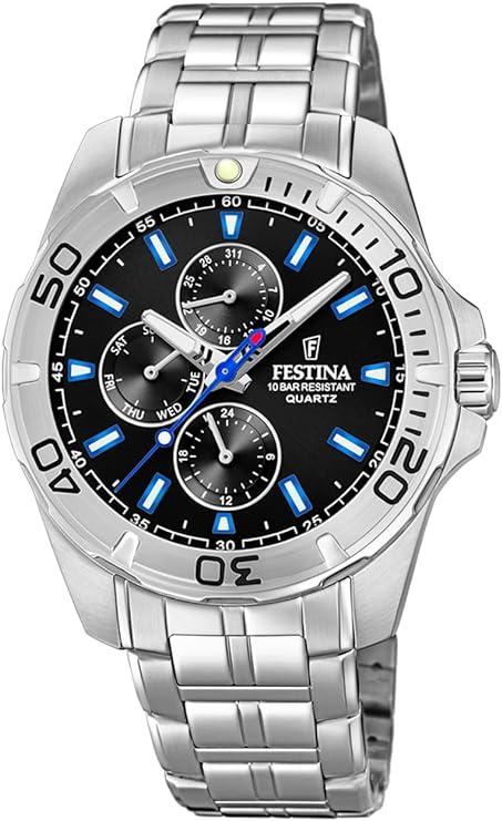 Festina Multi Dial Stainless Steel Men's Watch | F20445/6 | Time Watch Specialists