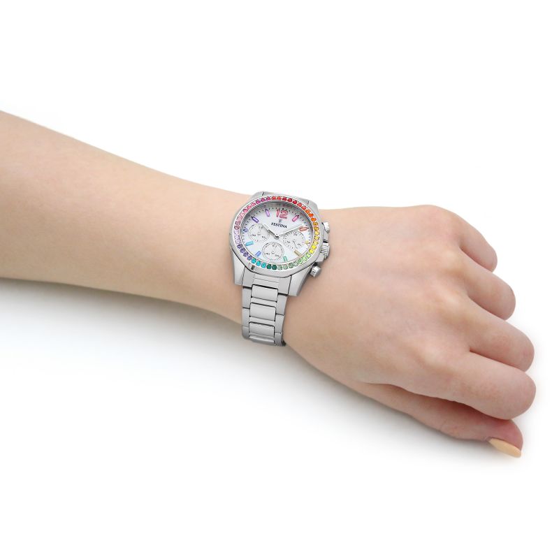 Festina Multicolour Chronograph Woman's Watch | F20606/2 | Time Watch Specialists