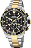 FESTINA PRESTIGE BLACK STEEL STRAP MEN WATCH | F20363/3 | Time Watch Specialists