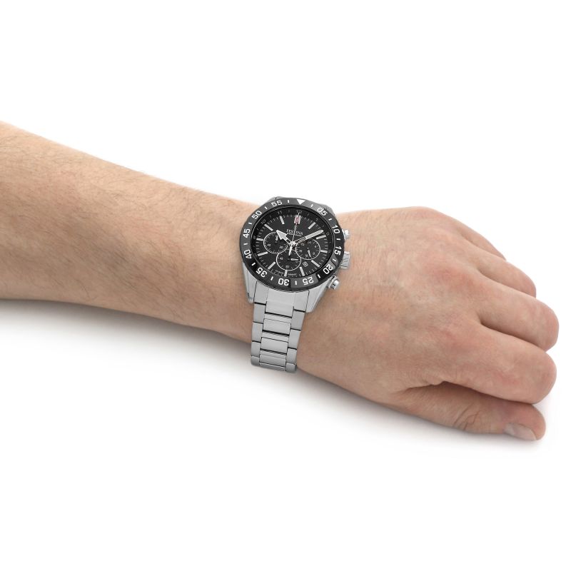 Festina Stainless Steel Black Dial Chronograph Men's Watch | F20575/3 | Time Watch Specialists