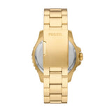 Fossil Blue GMT Gold-Tone Stainless Steel Men's Watch | FS5990 | Time Watch Specialists