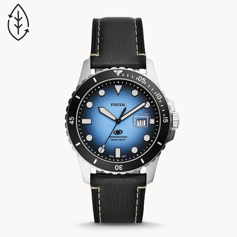 Fossil Blue Quartz Stainless Steel Dive-Inspired Casual Men's Watch | FS5960 | Time Watch Specialists