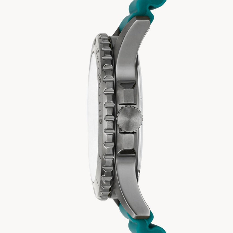 Fossil Blue Three-hand Date Oasis Silicone Men's Watch | FS5995 | Time Watch Specialists