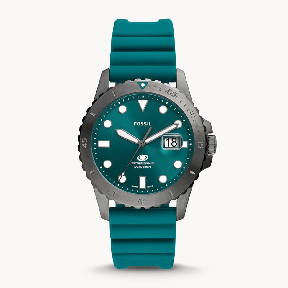 Fossil Blue Three-hand Date Oasis Silicone Men's Watch | FS5995 | Time Watch Specialists
